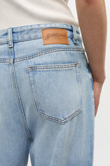 GANNI Hot Sale Baggy Wide Jeans in Light Blue Denim