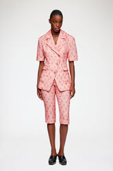 GANNI Online Capri Pants in Shibori Organza