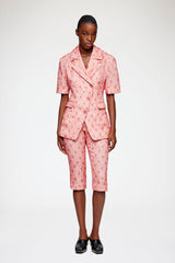 GANNI Online Capri Pants in Shibori Organza