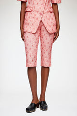 GANNI Online Capri Pants in Shibori Organza
