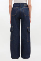 GANNI Hot Sale Angi Jeans in Dark Rinse Denim