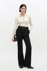 GANNI us Black Belted Pants