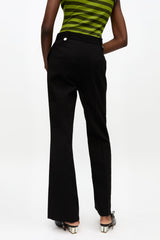 GANNI For Sale Black Bonded Crepe Pants