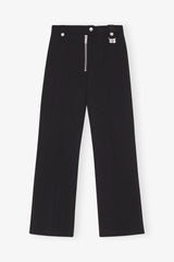 GANNI For Sale Black Bonded Crepe Pants