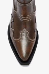 GANNI us Low Shaft Embroidered Western Boots
