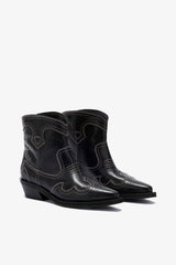 GANNI For Sale Low Shaft Embroidered Western Boots