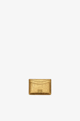 GANNI us Gold Bou Card Holder in Metallic