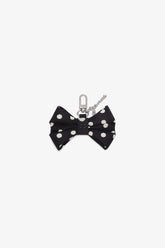 GANNI Outlet Black Bow Charm with Dots
