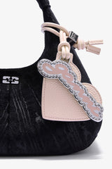 GANNI On Sale Chalk Pink Heart Mirror in Pink