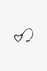 GANNI Outlet Black Heart Mirror with Dots