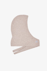 GANNI Outlet Sand Beige Wool Mix Balaclava