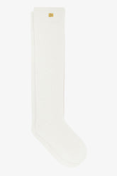 GANNI On Sale Egret Ivory Wool Mix Socks