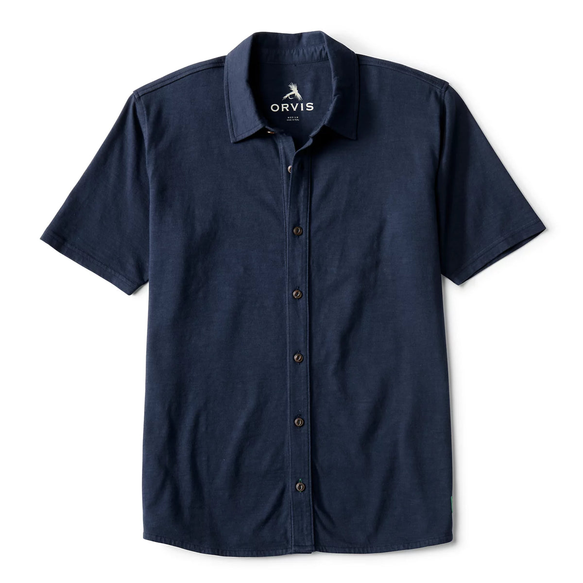Orvis Men's Bromley Knit Button-Down Short-Sleeve Shirt