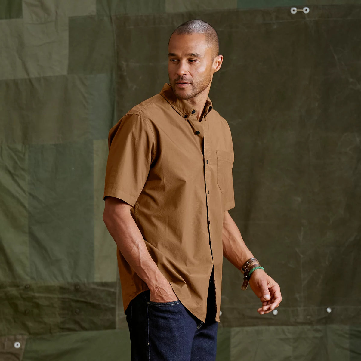 Orvis Garment-Dyed Poplin Short-Sleeve Shirt