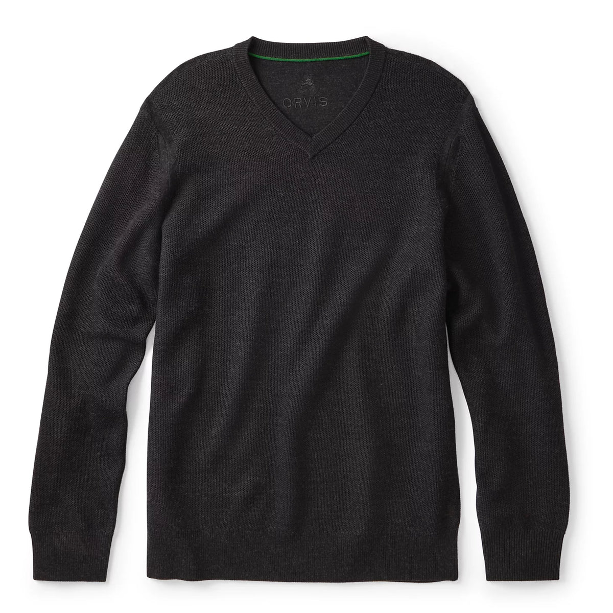 Orvis Merino Piqué V-Neck Sweater