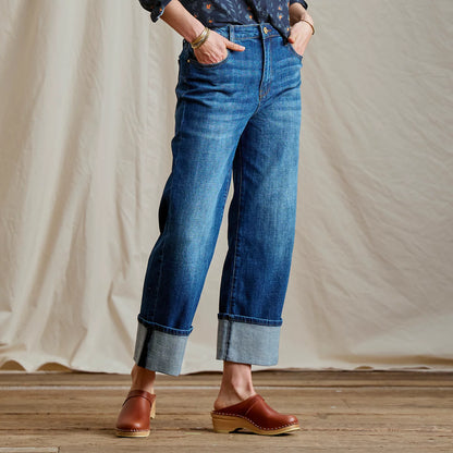 Orvis Kut from the Kloth® Sienna High-Rise Cuffed Wide-Leg Jeans