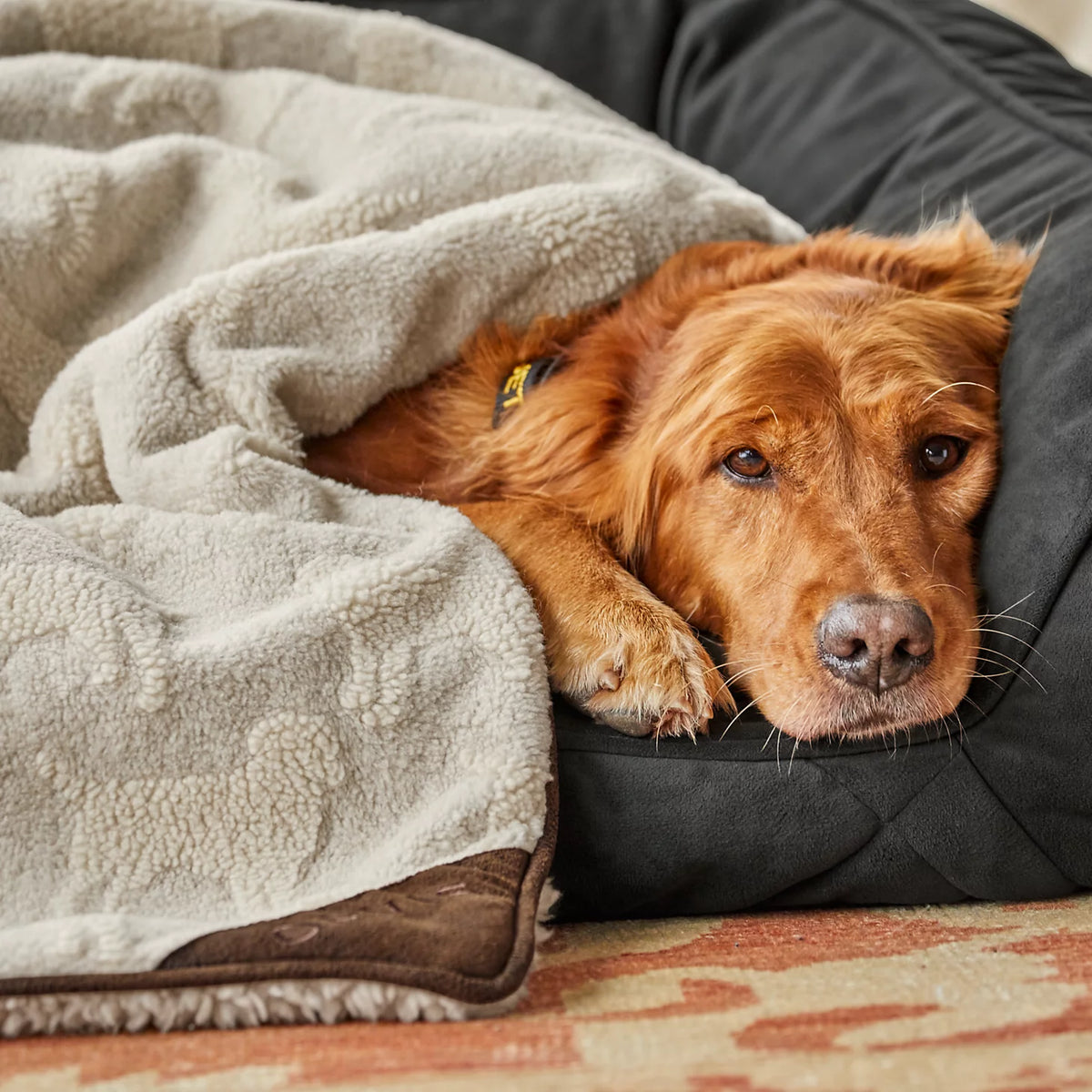 Orvis Embossed Sherpa Throw