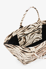GANNI Discount Egret Tote XXL in Zebra