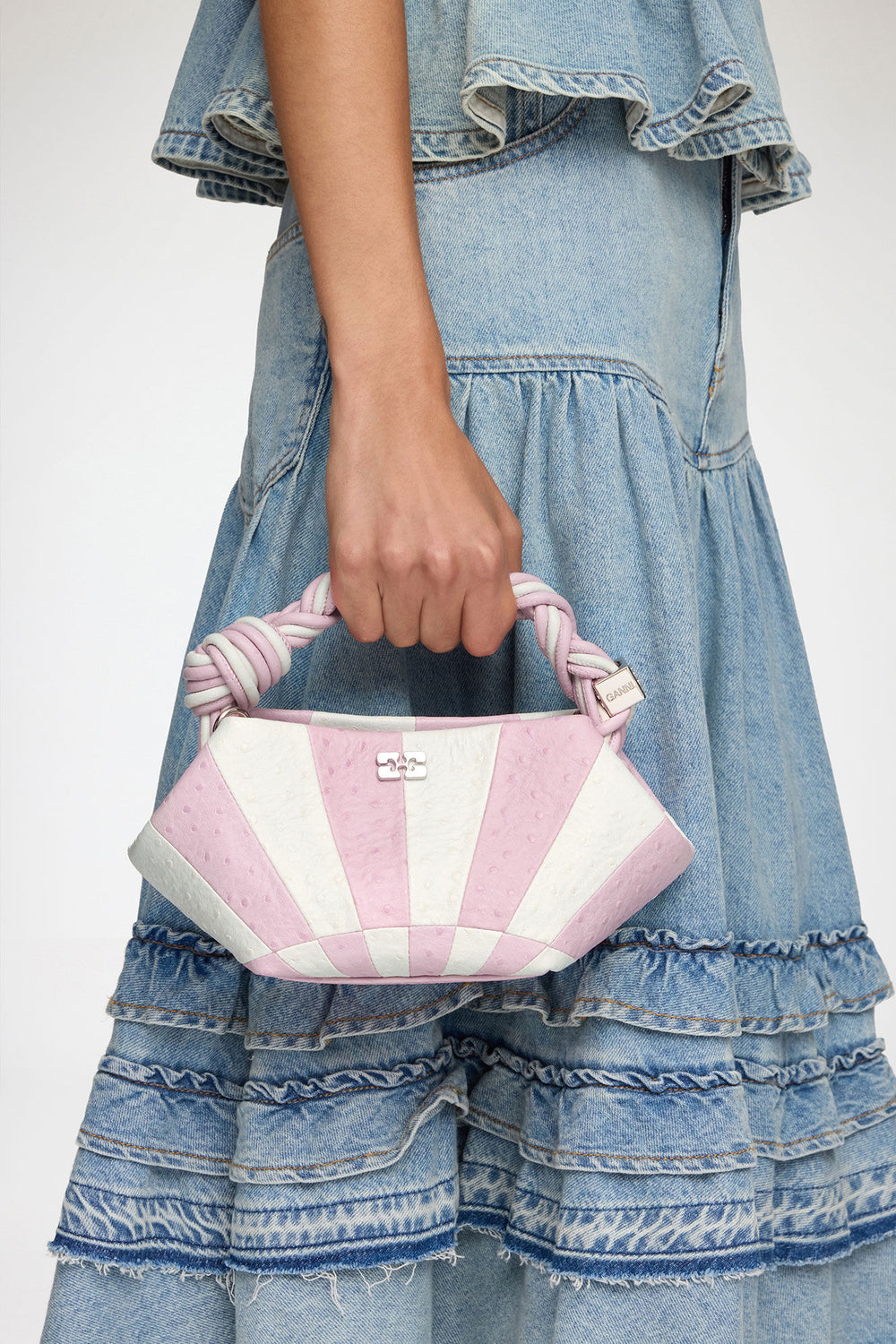 GANNI Outlet Lilac Snow Mini Bou Bag in Pink Circus