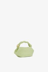 GANNI New Lily Green Mini Bou Bag in Green Ostrich