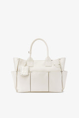 GANNI Online Egret Posy Bag in White Ostrich