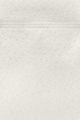 GANNI Online Egret Posy Bag in White Ostrich