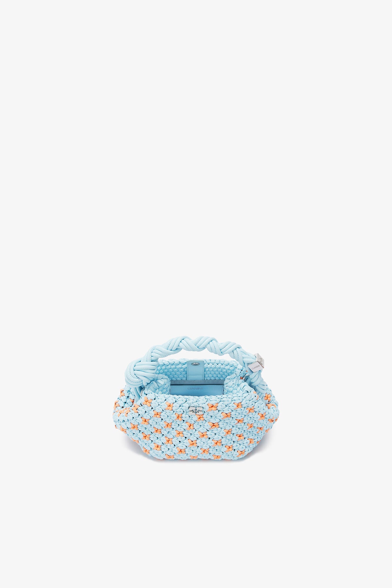 GANNI For Sale Summer Song Mini Bou Bag in Braided Blue