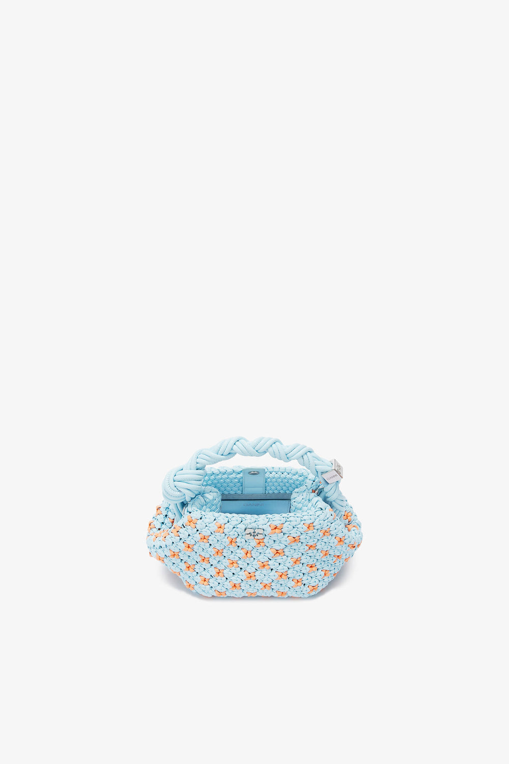 GANNI For Sale Summer Song Mini Bou Bag in Braided Blue