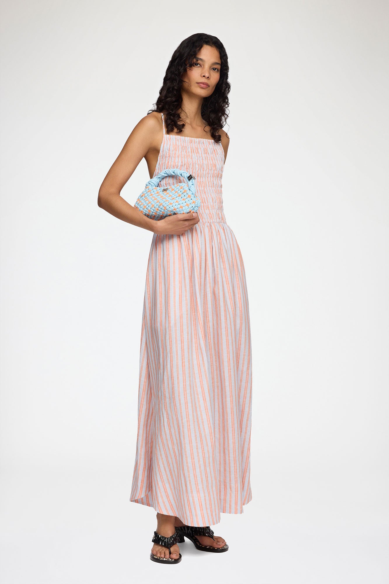 GANNI For Sale Summer Song Mini Bou Bag in Braided Blue