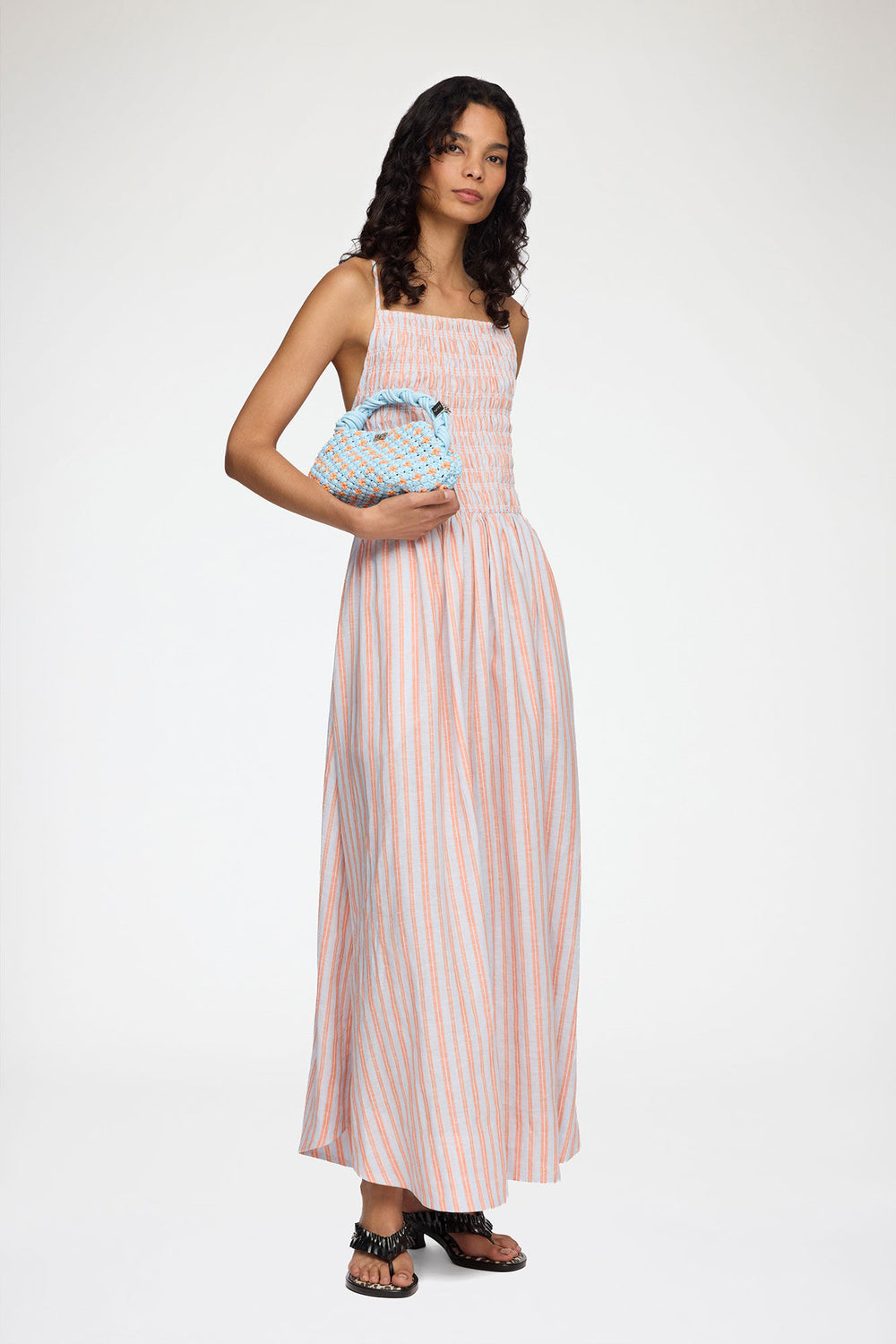 GANNI For Sale Summer Song Mini Bou Bag in Braided Blue