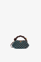 GANNI Outlet Chicory Coffee Mini Bou Bag in Braided Brown