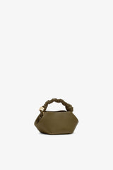 GANNI Outlet Military Olive Mini Bou Bag in Green Grained