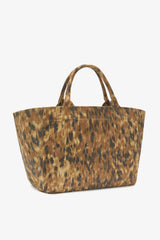 GANNI Sale Burro Tote XXL in Ikat Animal