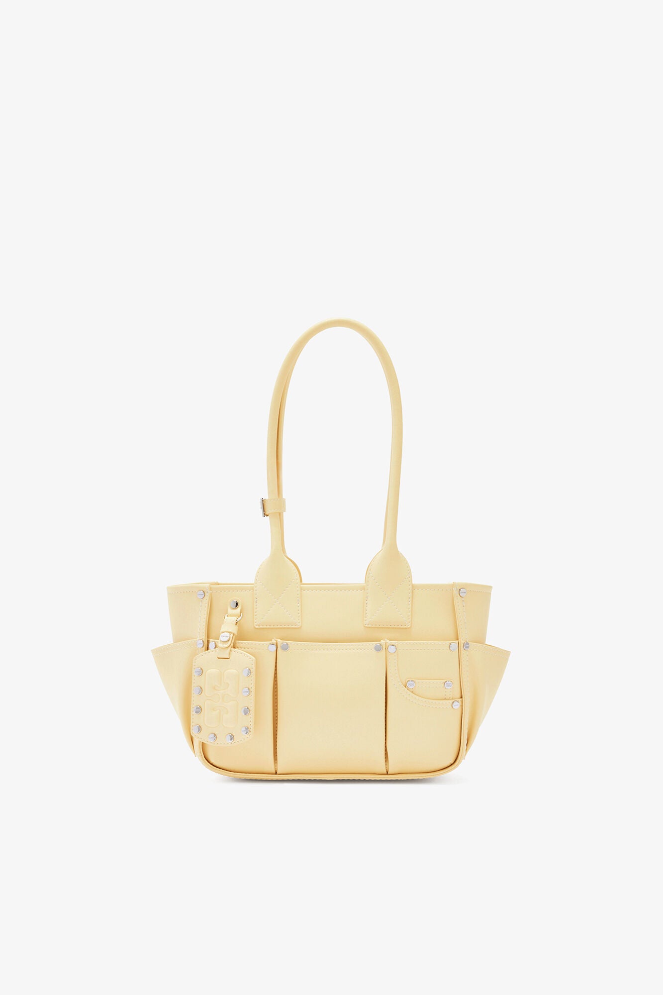 GANNI Outlet Yellow Cream Small Posy Bag in Yellow