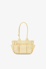 GANNI Outlet Yellow Cream Small Posy Bag in Yellow