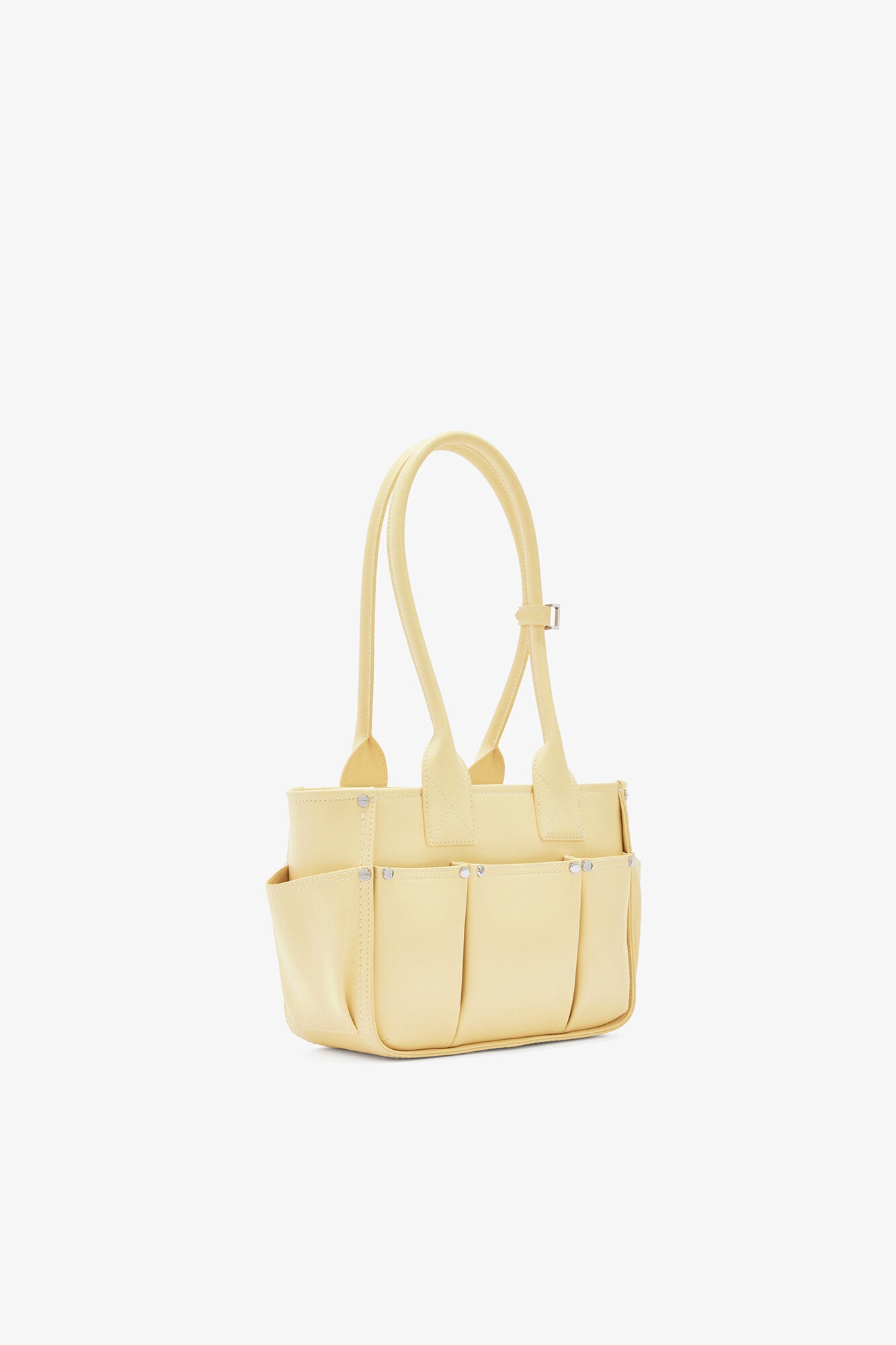 GANNI Outlet Yellow Cream Small Posy Bag in Yellow