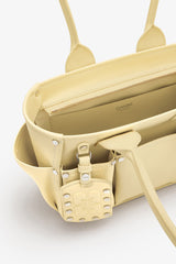 GANNI Outlet Yellow Cream Small Posy Bag in Yellow