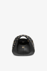 GANNI Hot Sale Black Mini Hobo Bag Studs in Black