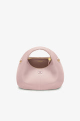 GANNI For Sale Chalk Pink Grained Mini Hobo Bag