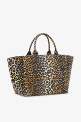 GANNI Outlet Leopard Leopard XXL Tote