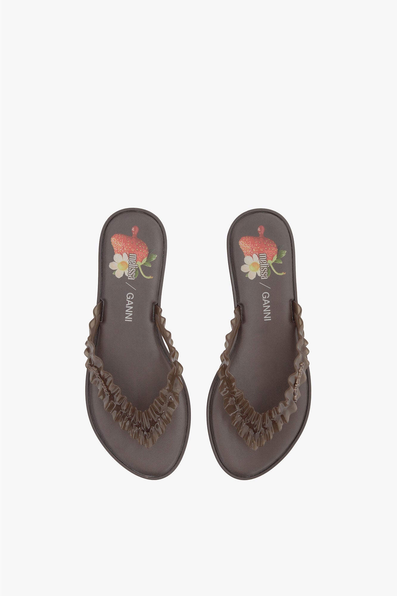 GANNI us Melissa Flip Flop in Brown