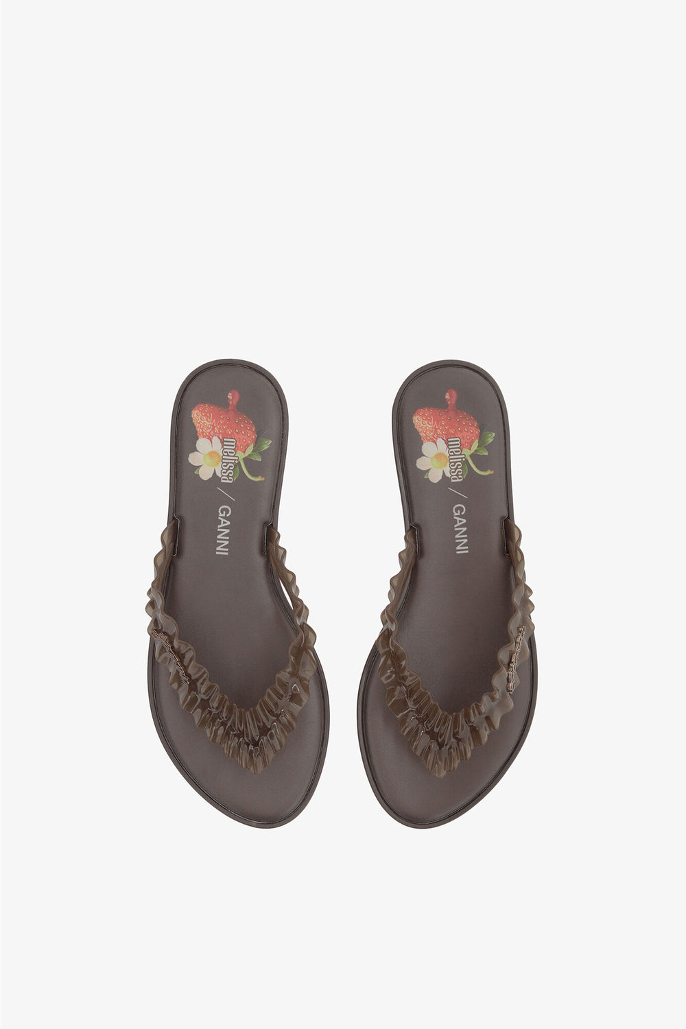 GANNI us Melissa Flip Flop in Brown