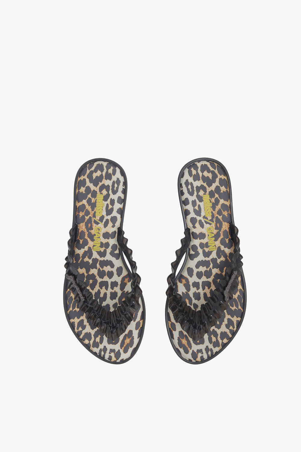 GANNI Online Melissa Flip Flop in Leopard