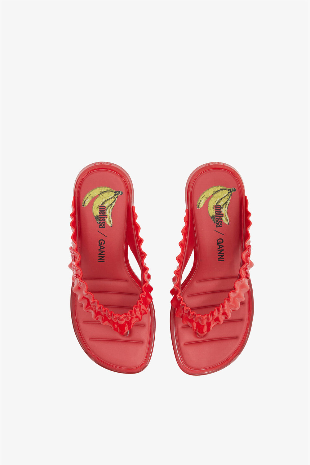 GANNI Sale Melissa Thong Kitten Heel in Red
