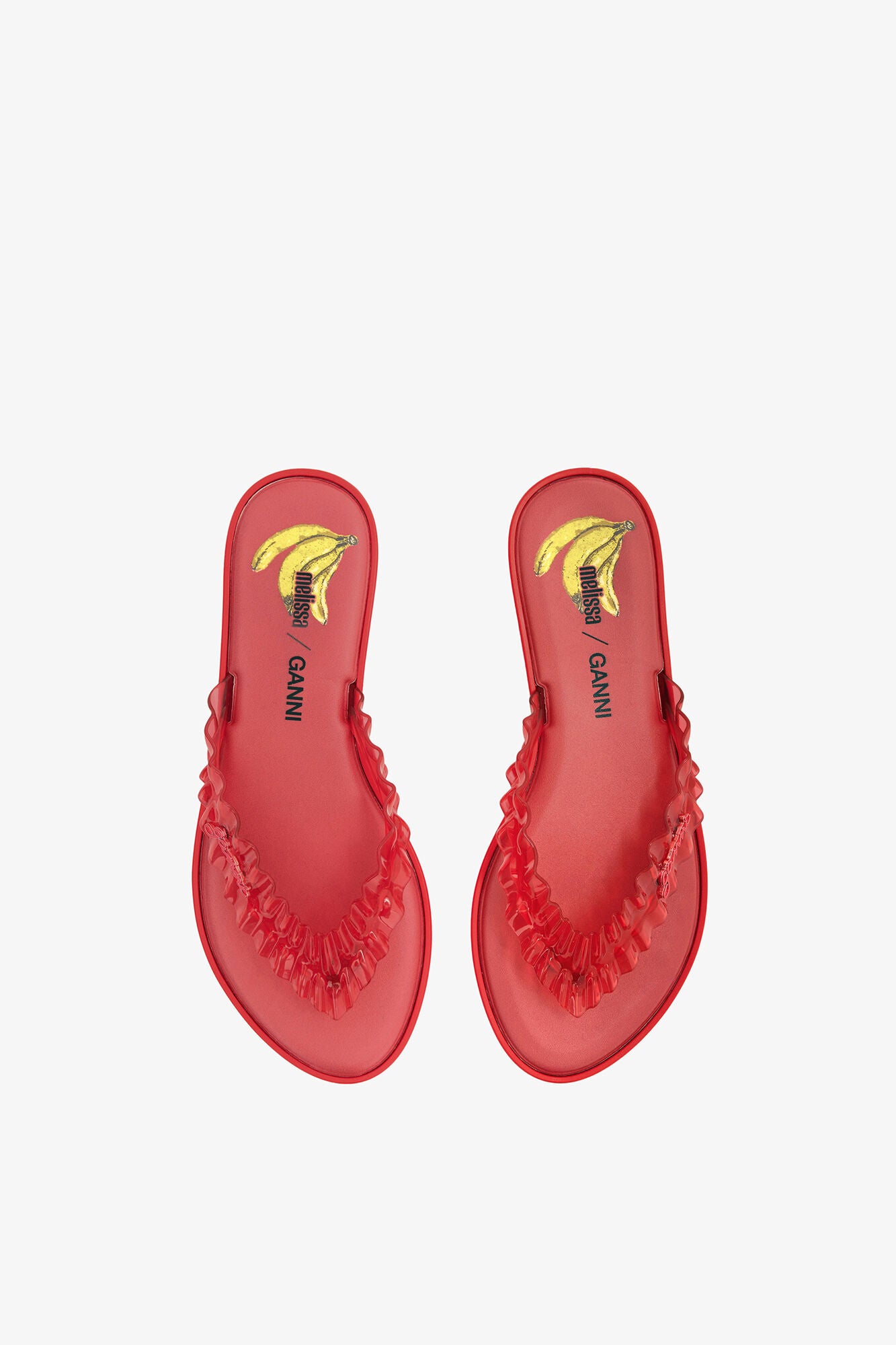 GANNI On Sale Melissa Flip Flop in Red