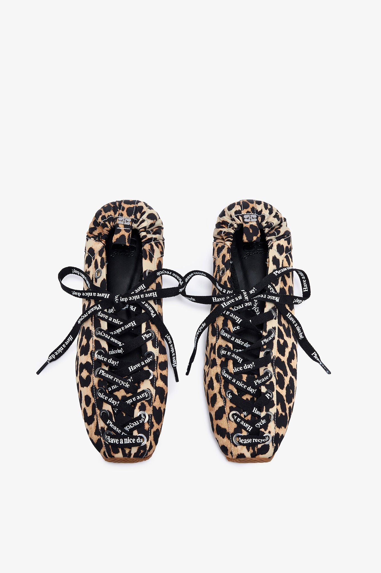 GANNI Sale Sporty Ballerina in Leopard
