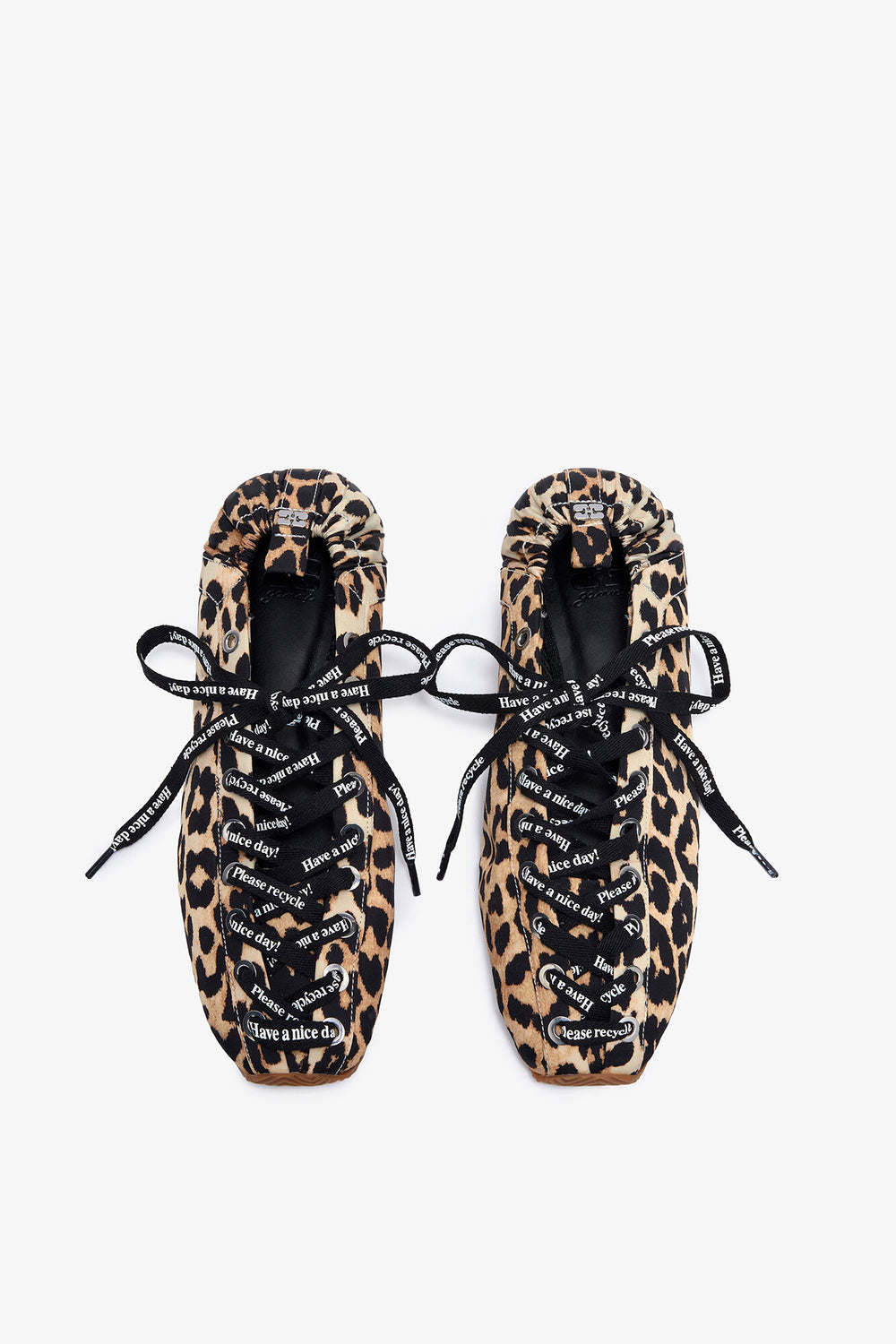 GANNI Sale Sporty Ballerina in Leopard