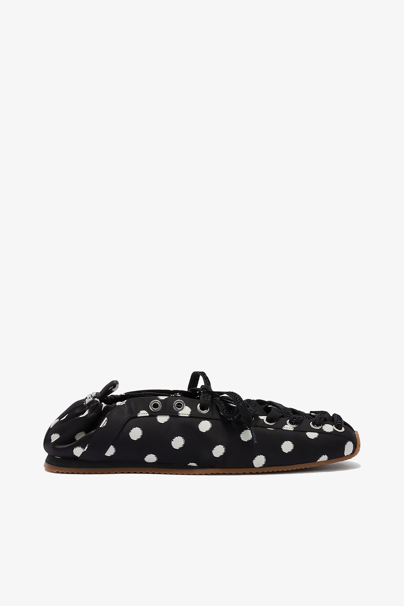 GANNI On Sale Sporty Ballerina in Black Dots