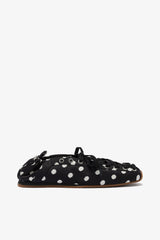 GANNI On Sale Sporty Ballerina in Black Dots