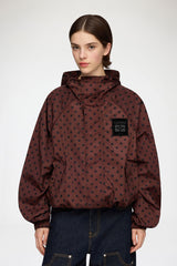 GANNI New Jacket in Printed Nylon